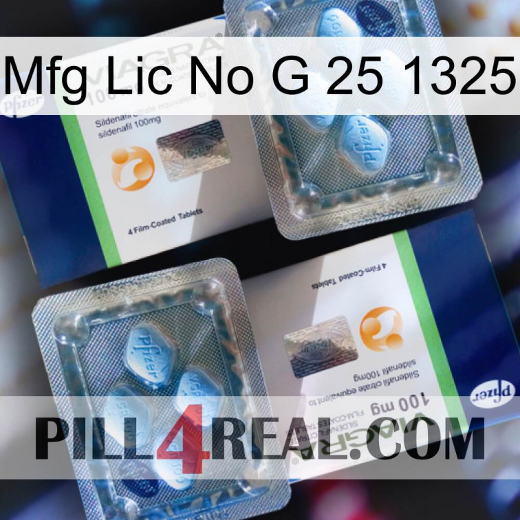 Mfg Lic No G 25 1325 viagra5